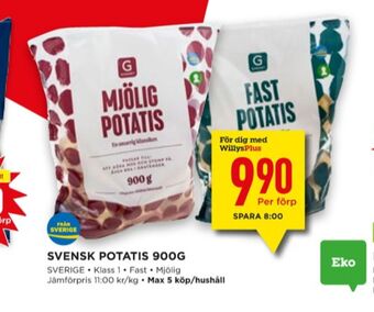 Willys Garant potatis erbjuda