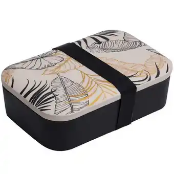 Outdoor matlåda 0,7l svart/beige/guld