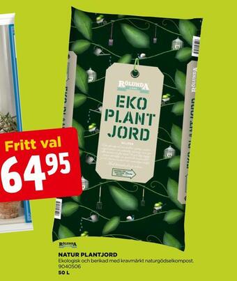 Jem&Fix Natur plantjord erbjuda