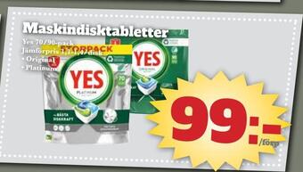 Bonum Matmarknad Maskindisktabletter erbjuda