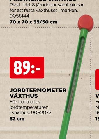 Jem&Fix Jordtermometer växthus erbjuda