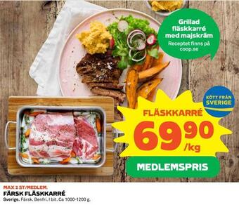 Coop Daglivs Färsk fläskkarré erbjuda