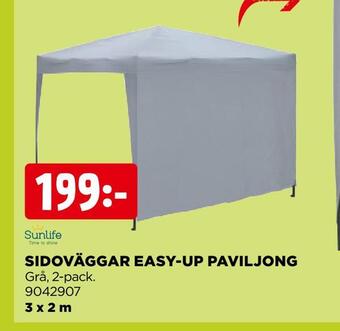 Jem&Fix Sidoväggar easy-up paviljong erbjuda