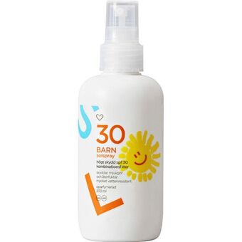 Apotek Hjärtat Hjärtats solspray barn spf30 oparfymerad 200 ml erbjuda