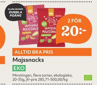 Hemköp Majssnacks erbjuda