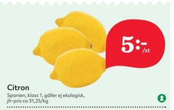 Hemköp Citron erbjuda