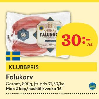 Hemköp Falukorv erbjuda