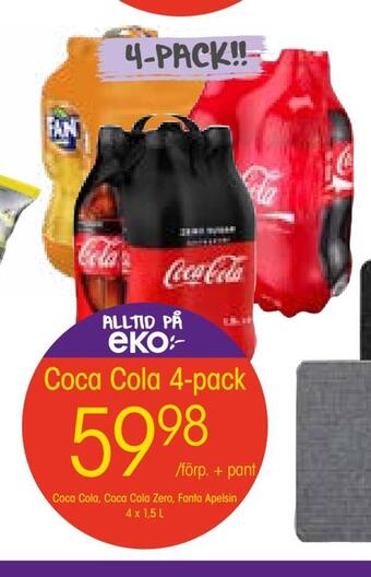 EKO Coca cola 4-pack erbjuda