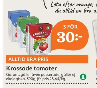 Hemköp Krossade tomater erbjuda