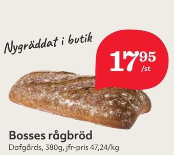 Hemköp Bosses rågbröd erbjuda