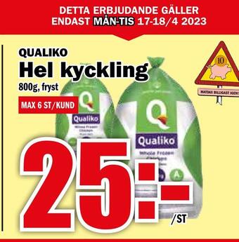 Matdax Hel kyckling erbjuda
