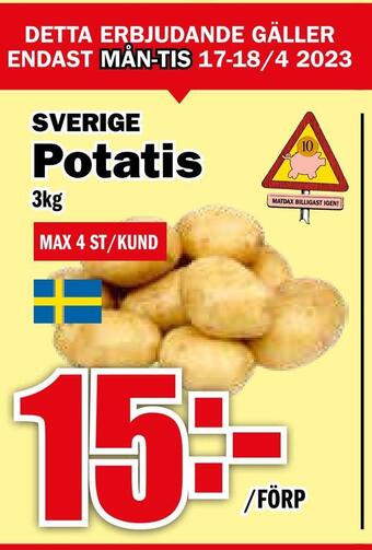 Matdax Potatis erbjuda