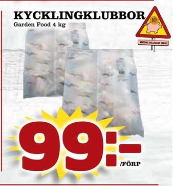 Matdax Kycklingklubbor erbjuda
