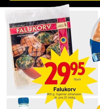 Matöppet Falukorv erbjuda