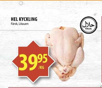 Matvärlden Tensta Hel kyckling erbjuda