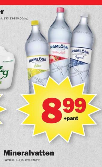Pekås Mineralvatten erbjuda