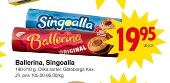 Matöppet Ballerina, singoalla erbjuda
