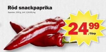 Pekås Röd snackpaprika erbjuda