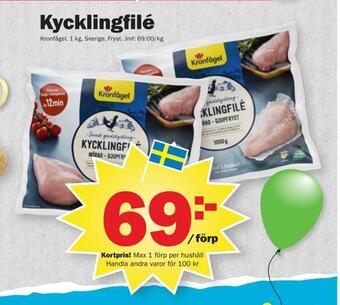 Pekås Kycklingfilé erbjuda