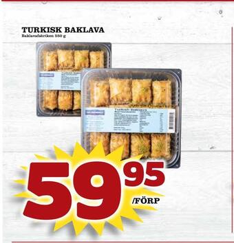 Prisma Mat Turkisk baklava erbjuda