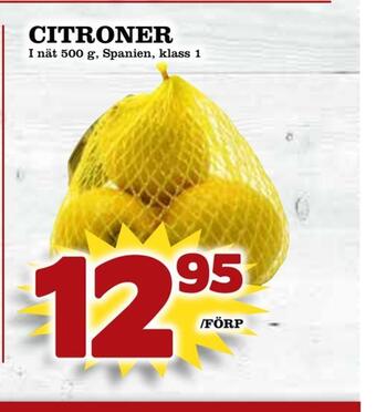 Supergrossen Citroner erbjuda
