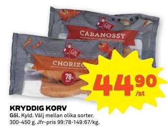 Stora Coop Kryddig korv erbjuda