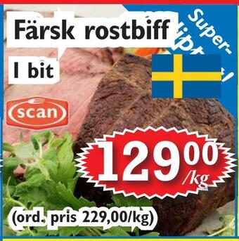 T-jarlen Färsk rostbiff erbjuda