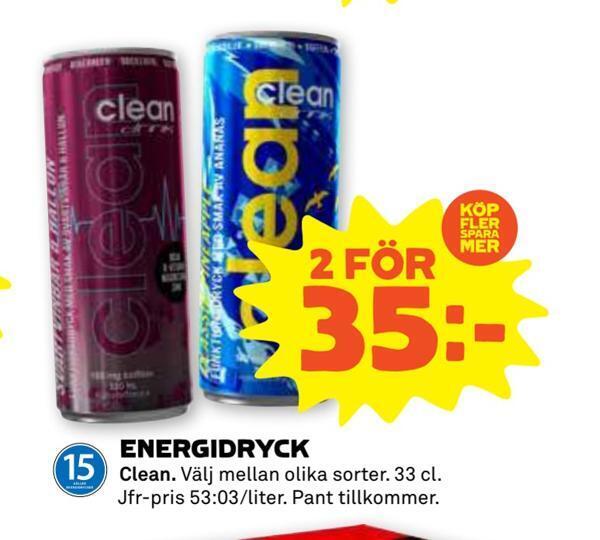 Energidryck erbjudande hos Stora Coop