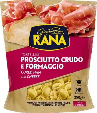Tortellini lufttorkad skinka & ost