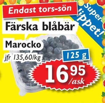 T-jarlen Färska blåbär erbjuda