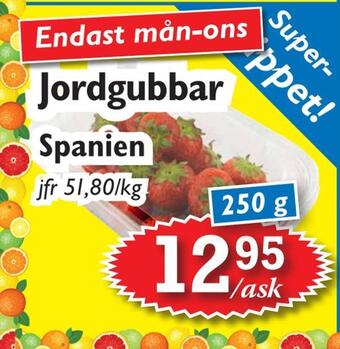 T-jarlen Jordgubbar erbjuda