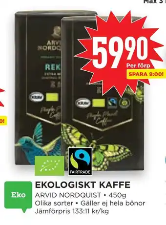 Willys Hemma Ekologiskt kaffe erbjuda
