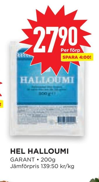 Willys Hemma Hel halloumi erbjuda
