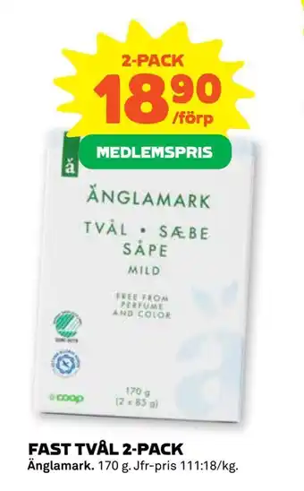 Coop Forum Fast tvål 2-pack erbjuda