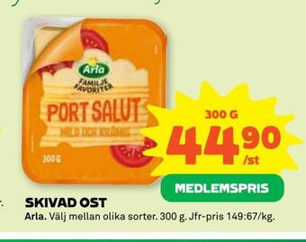 Coop Extra Skivad ost erbjuda