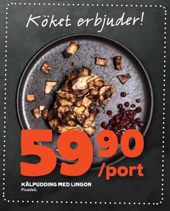 Kålpudding med lingon