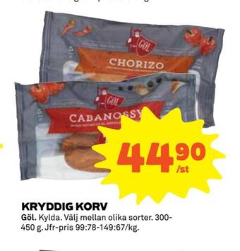 Coop Extra Kryddig korv erbjuda