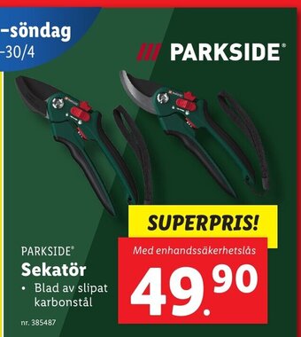 Lidl Sekatör erbjuda