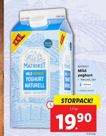 Lidl Mild Yoghurt erbjuda