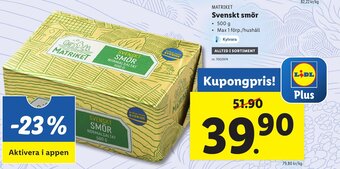 Lidl Svenskt Smör erbjuda