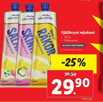 Lidl Fjällbrynt Mjukost erbjuda