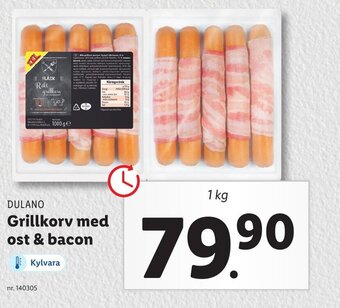 Lidl Grillkorv Med Ost & Bacon erbjuda