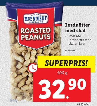 Lidl Jordnötter Med Skal erbjuda