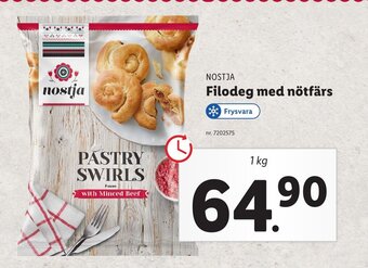 Lidl Filodeg Med Nötfärs erbjuda