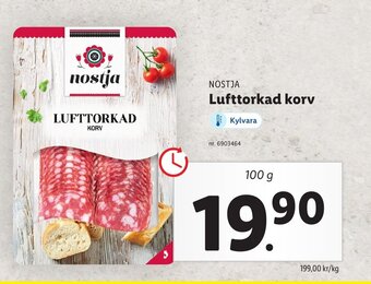 Lidl Lufttorkad Korv erbjuda