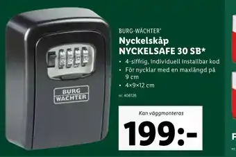 Nyckelskåp Nyckelsafe 30 SB