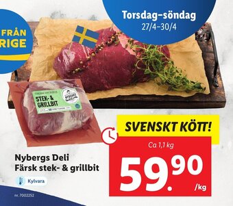 Lidl Nybergs Deli Färsk Stek-& Grillbit erbjuda