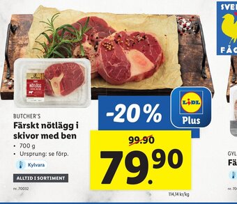 Lidl Färskt Nötlägg i Skivor Med Ben erbjuda