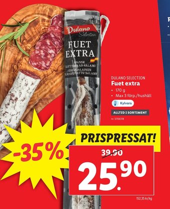 Lidl Fuet Extra erbjuda