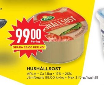 Willys Hushållsost erbjuda